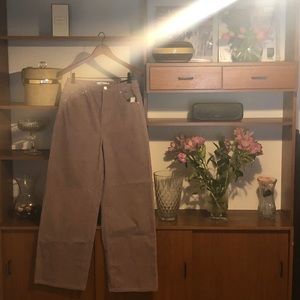 NWT - High Waisted Cord Wide Leg Pants